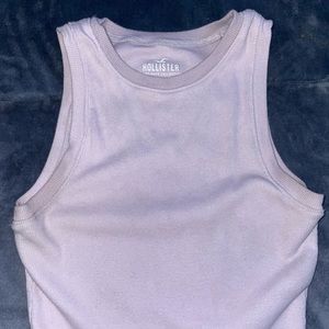 Hollister cropped tank top light purple